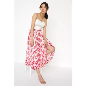 New Anthropologie Antik Batik Poppy Midi Skirt Size Medium